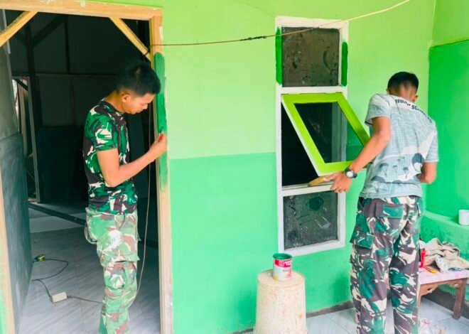 Rumah Siswanto Kian Indah, Sentuhan Akhir Satgas TMMD Hadirkan Hunian Layak