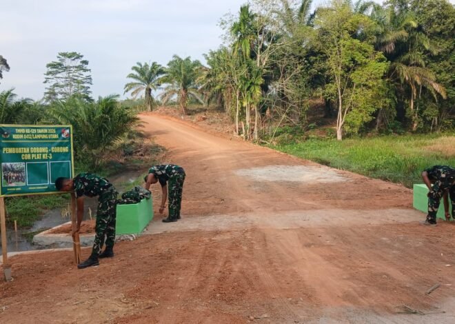 Target Pengecatan Gorong-Gorong Capai 100 Persen, Sasaran TMMD Ke-129 Kodim 0412/LU Tuntas