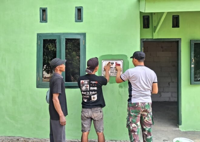 Satgas TMMD Ke-129 Ukir Jejak Pengabdian Melalui Prasasti RTLH di Desa Baru Raharja