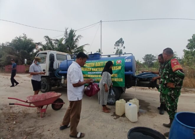 Komitmen TNI: Penyediaan Air Bersih untuk Masyarakat Pasir Panjang