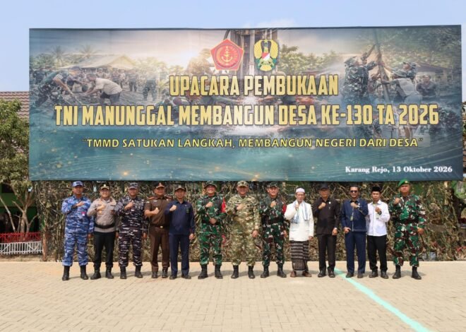 Kodim 1009 Tanah Laut Gerakkan TMMD ke-130 untuk Proyek Pembangunan Berkualitas di Desa