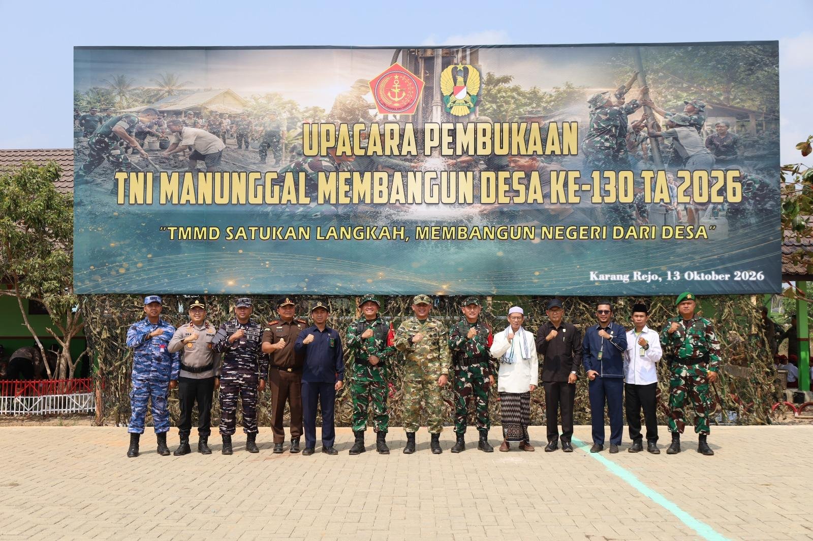 Kodim 1009 Tanah Laut Gerakkan TMMD ke-130 untuk Proyek Pembangunan Berkualitas di Desa