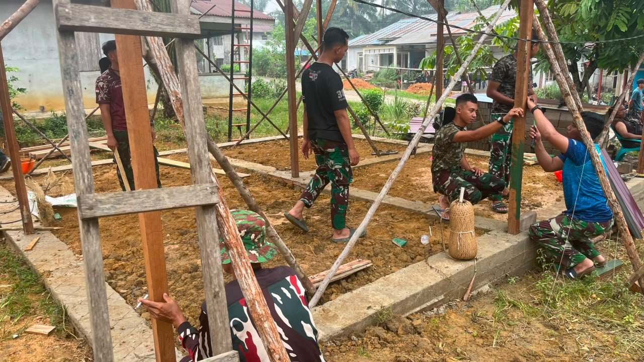 Satgas TMMD ke-130 Berikan Dukungan Penuh untuk Mewujudkan Rumah Bu Suhanim