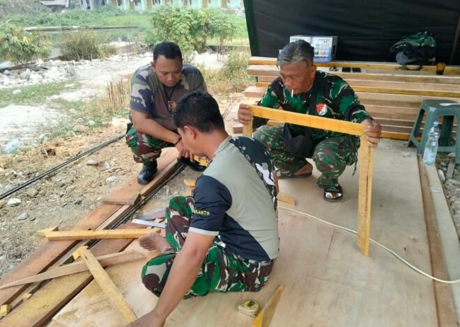 Pembangunan Infrastruktur Desa Dimulai dengan Teknik Bagesting oleh Satgas TMMD