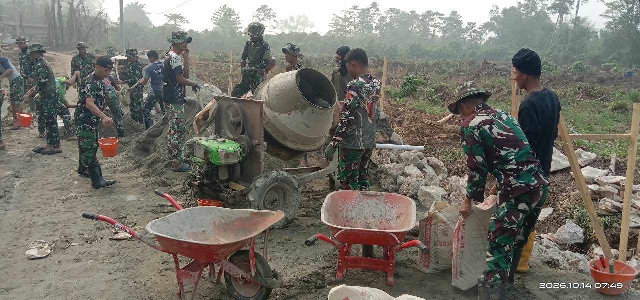 Pembangunan Infrastruktur Jalan Di Parumpanai Didorong Oleh Partisipasi Warga
