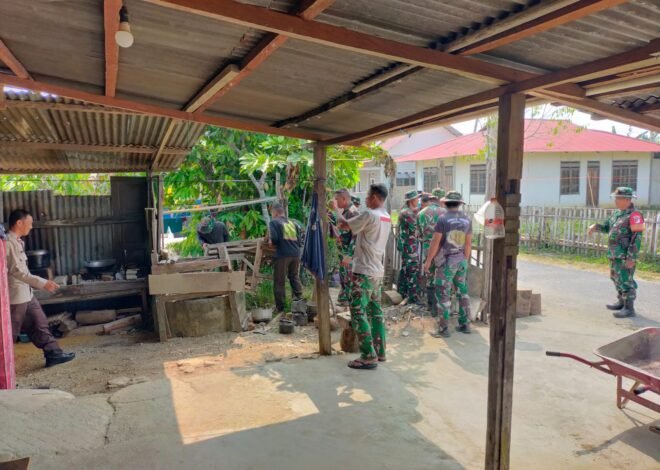 Pembangunan Fasilitas Manunggal Air oleh TNI untuk 20 Keluarga di Poso