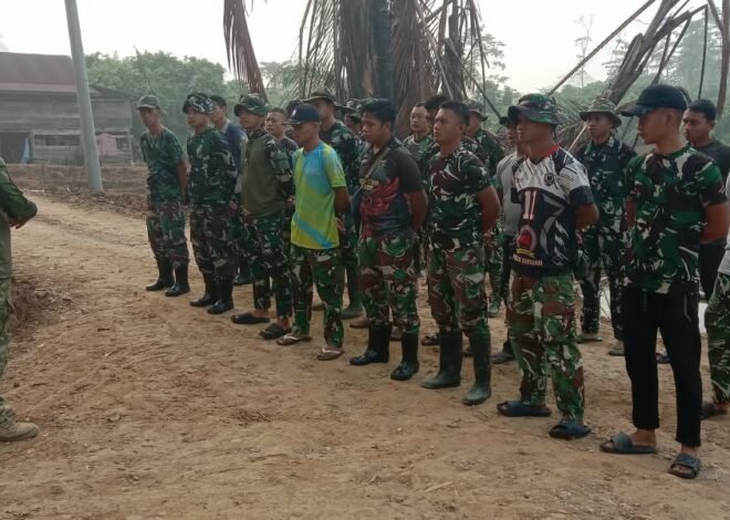 TNI dan Masyarakat Bersama Siapkan Diri Jalani Tugas di Luwu Timur