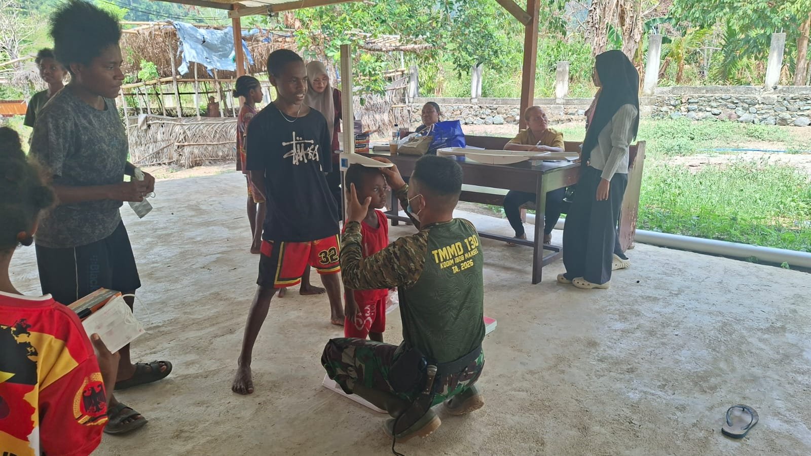 Satgas TMMD dan Dinkes Rutin Cek Kesehatan Anak untuk Cegah Stunting