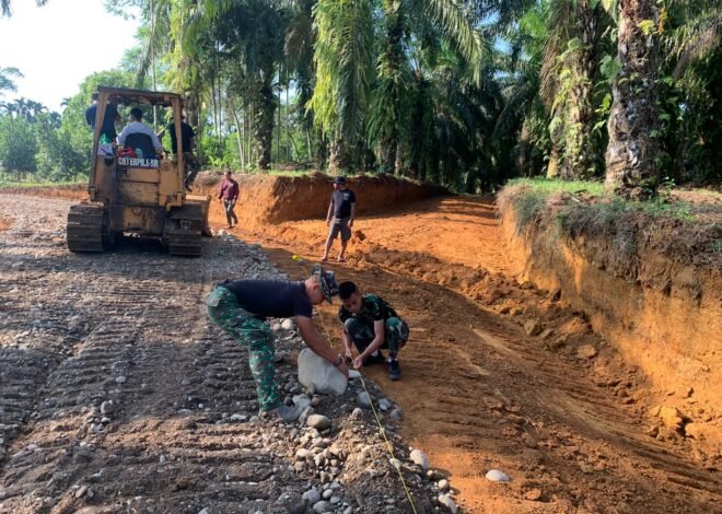 Pembangunan Jalan 2,9 Kilometer di Bengkulu: TNI dan Masyarakat Sinergi untuk Kemajuan