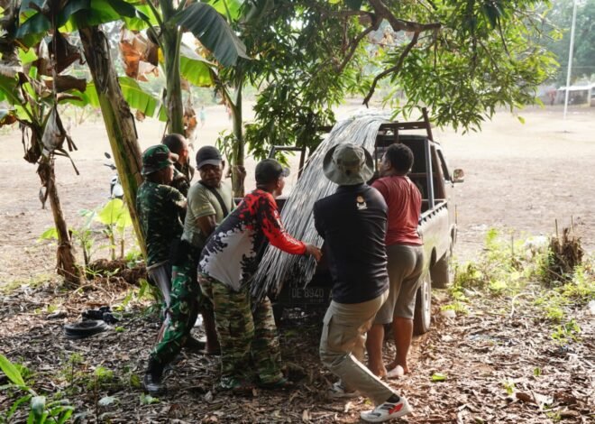 Awal TMMD 130, Pendistribusian Material Bangunan Dimulai di Ambon