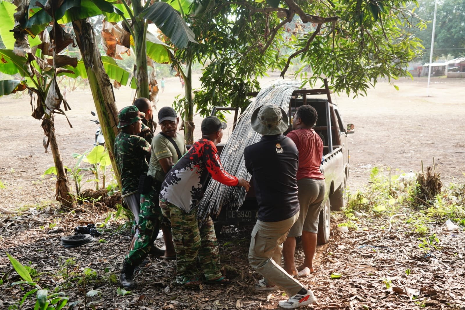 Awal TMMD 130, Pendistribusian Material Bangunan Dimulai di Ambon
