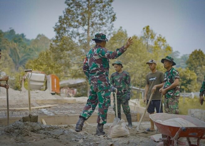 Kolaborasi Anggota Satgas dan Warga Wujudkan TMMD Berhasil di Palopo