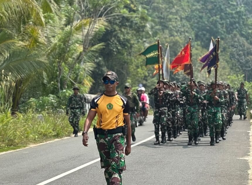 Upacara Selamat Datang Anggota Baru di Yonif TP 859/RBK Perkuat Rasa Kebersamaan