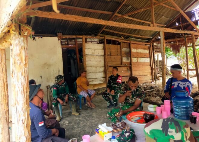 Kegiatan Santai Satgas TMMD ke-130 Pererat Hubungan dengan Warga Mayakeli