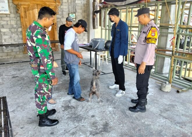 Keterlibatan Babinsa dalam Vaksin Rabies Tingkatkan Kesadaran Masyarakat di Tabanan