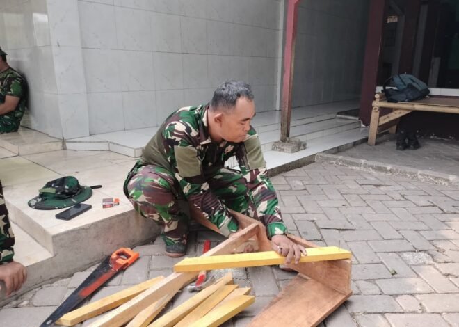 Tim TMMD ke-130 Kodim 0510/Tigaraksa Siapkan Alat untuk Proyek Desa Sumur Bandung