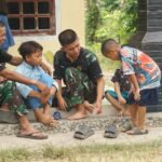 Satgas TMMD ke-130 Kodim 0407 Berikan Kebahagiaan dan Edukasi bagi Anak-anak