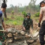 Sinergi TNI dan Polri Sukseskan Pembangunan Infrastruktur di Luwu Timur