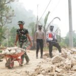 Mendorong Kebersamaan, TMMD di Luwu Timur Perkuat Sinergi TNI-Polri dan Warga