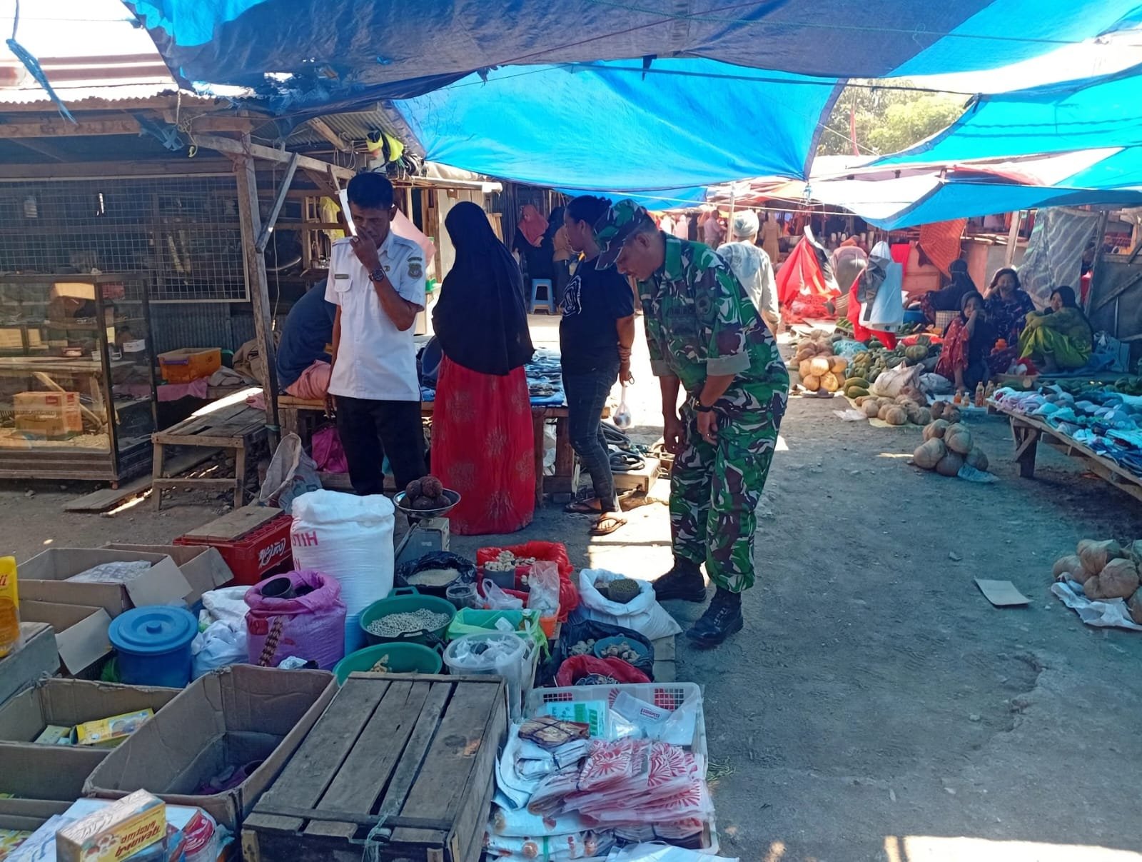 Serda Kasaman Tinjau Ketersediaan Sembako untuk Menjaga Stabilitas Harga