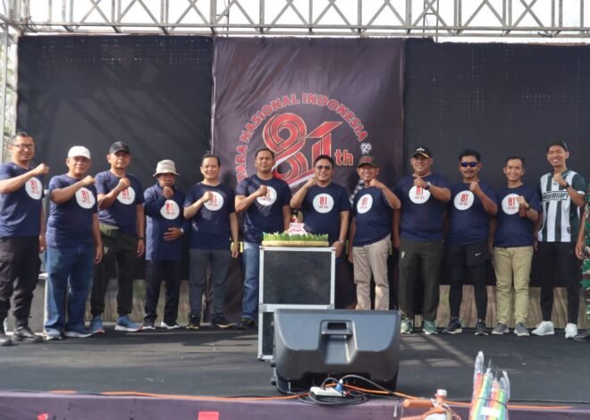 HUT ke-81 TNI: Kodim 0729/Bantul Ajak Warga Ikut Senam dan Jalan Santai
