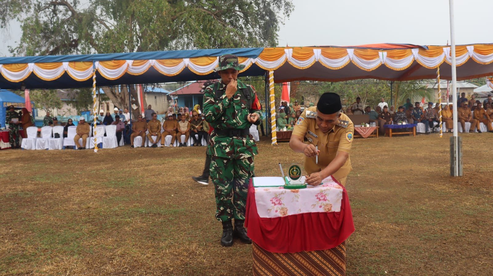 TMMD ke-130 Dimulai di Pulau Gebe, Ahlan Djumadil Dukung Pembangunan Desa