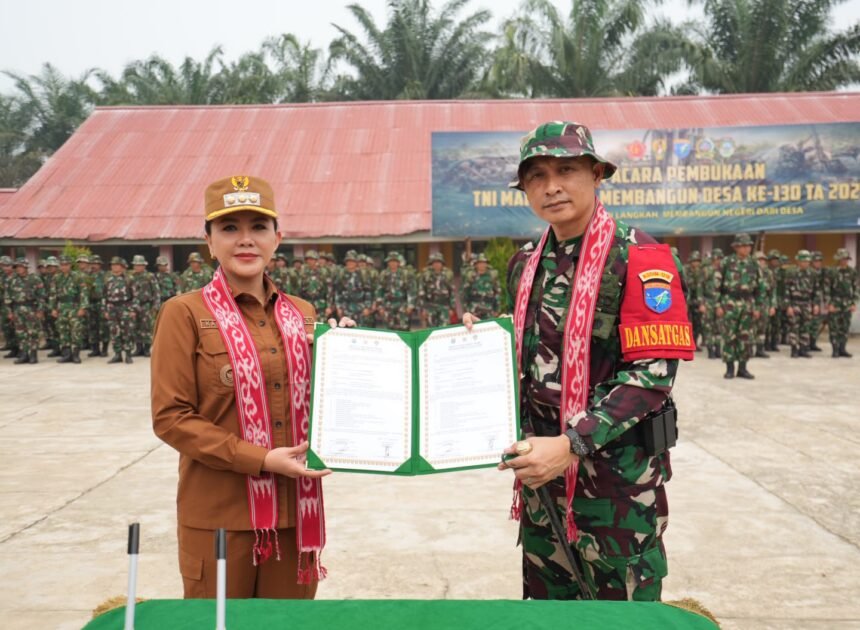 TMMD 130 Landak dimulai, prioritas pembangunan untuk kesejahteraan desa Amboyo Selatan