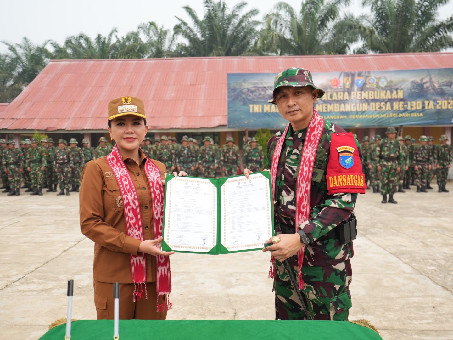 TMMD 130 Landak dimulai, prioritas pembangunan untuk kesejahteraan desa Amboyo Selatan