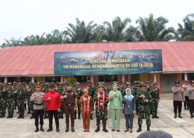 Keterlibatan TNI dan Rakyat dalam TMMD 130 Dorong Pembangunan Desa Amboyo Selatan