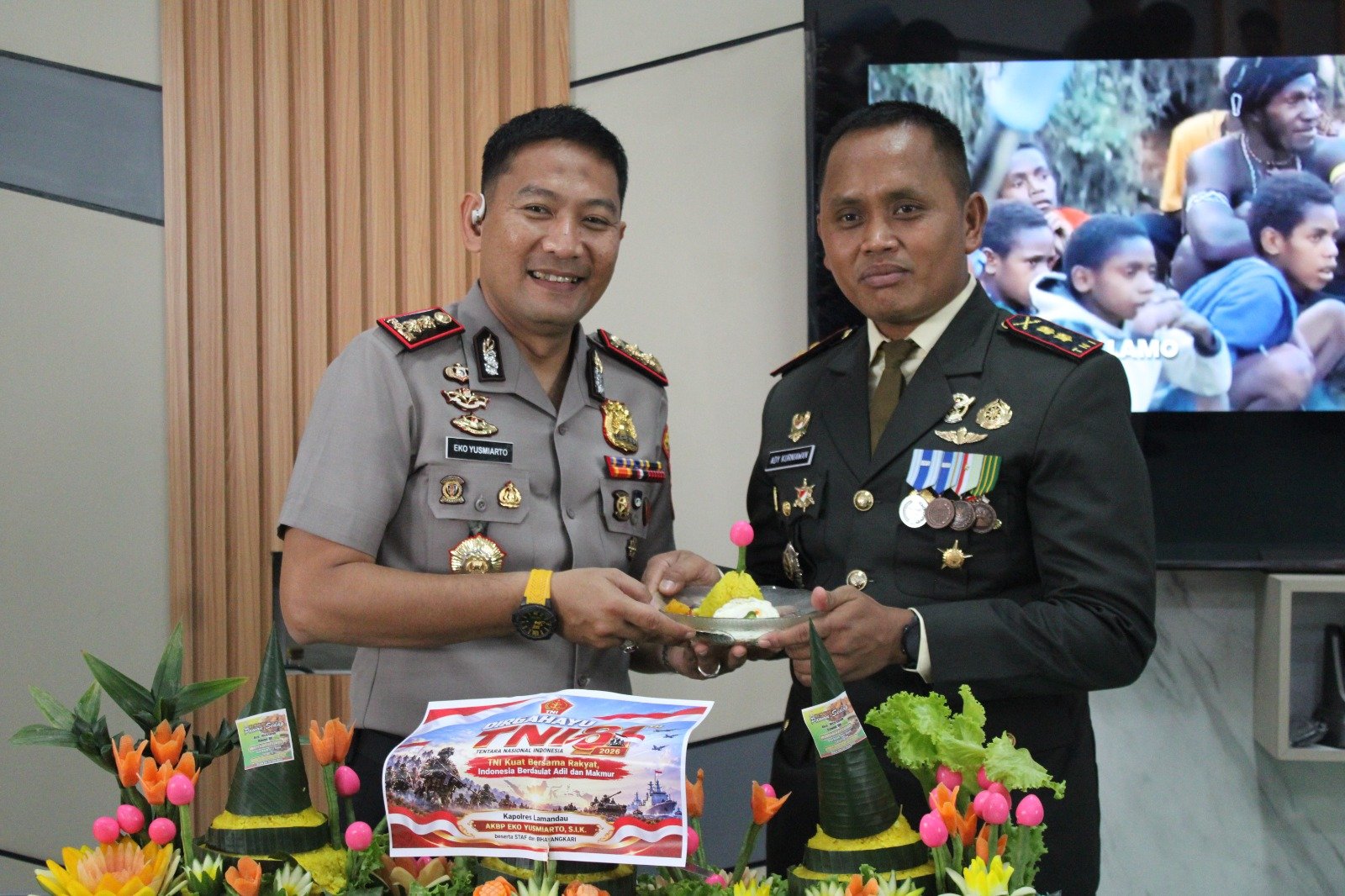 Kapolres Lamandau Tampilkan Kehangatan Silaturahmi di HUT TNI ke-81