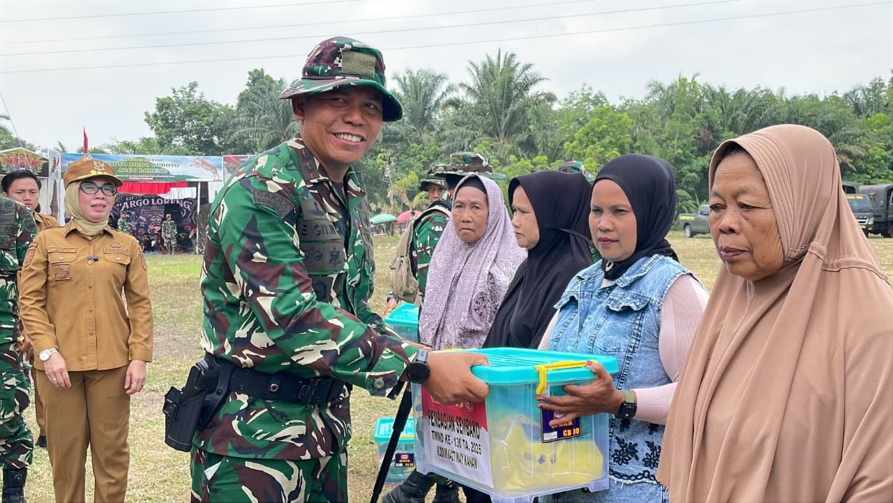 Kodim 0427/Way Kanan Asemkan Bantuan untuk Warga dalam Program TMMD 2026