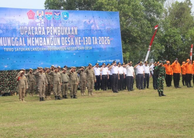 Kota Bengkulu Resmi Mulai TMMD ke-130, Wali Kota Dukung Pembangunan Bersama TNI