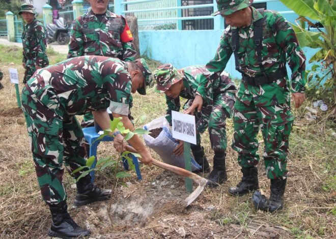 Kolonel Edison dan Forkopimda Sukses Tanam Pohon di TMMD ke-130 Kota Bengkulu