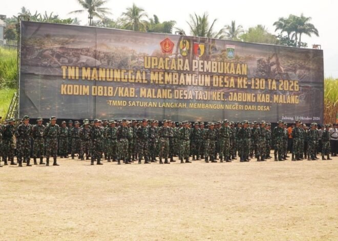 Sinergi Pembangunan: Upacara Pembukaan TMMD ke-130 di Lapangan Pandansari